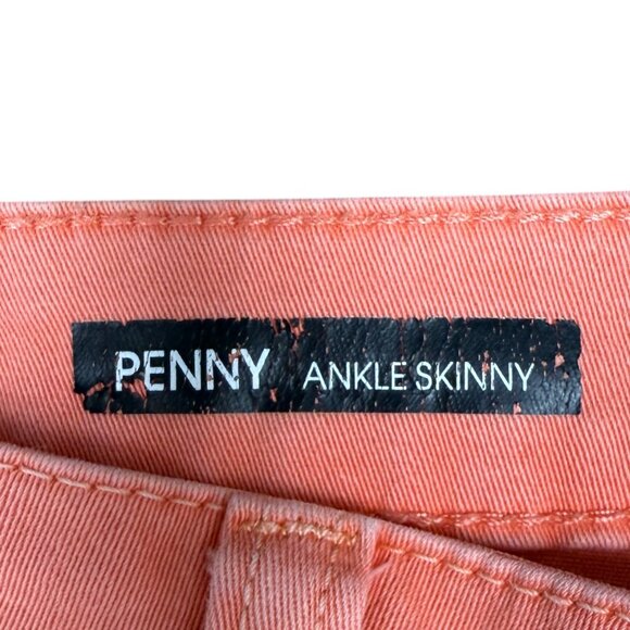 EUC Women's LIVERPOOL Penny Ankle Skinny Jean in Mineral Red | Size 12/31 - Picture 8 of 11